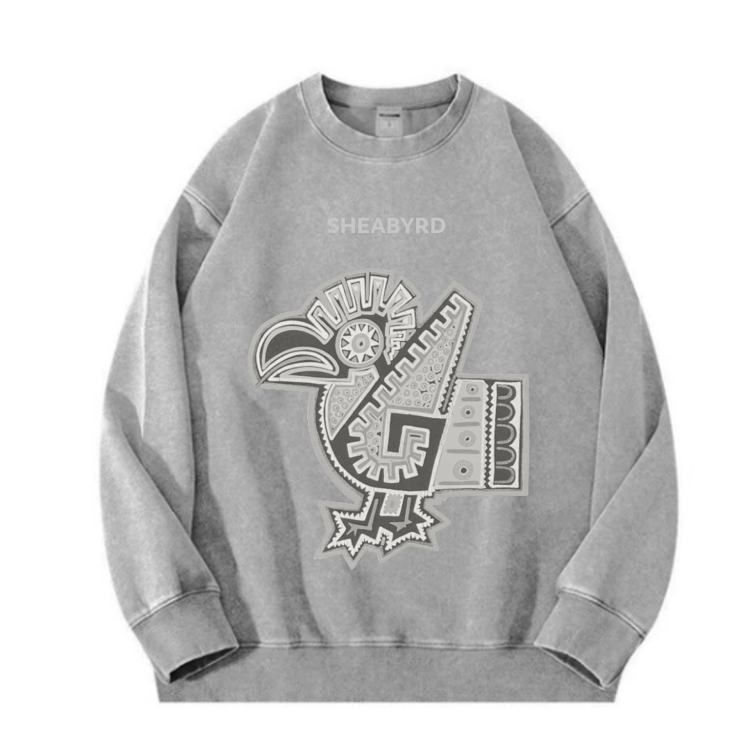 GREY CREWNECK