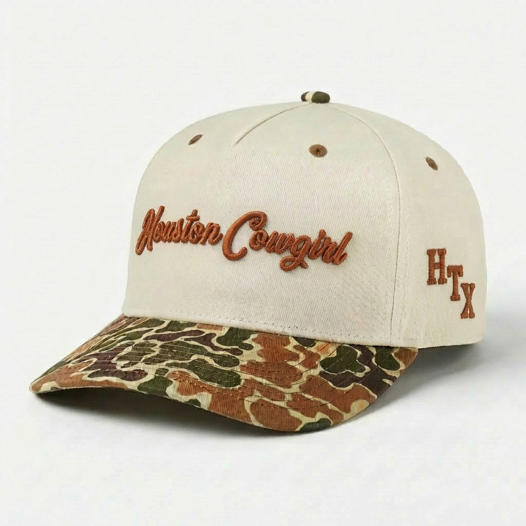 HOUSTON COWGIRL BURNT ORANGE & CAMO