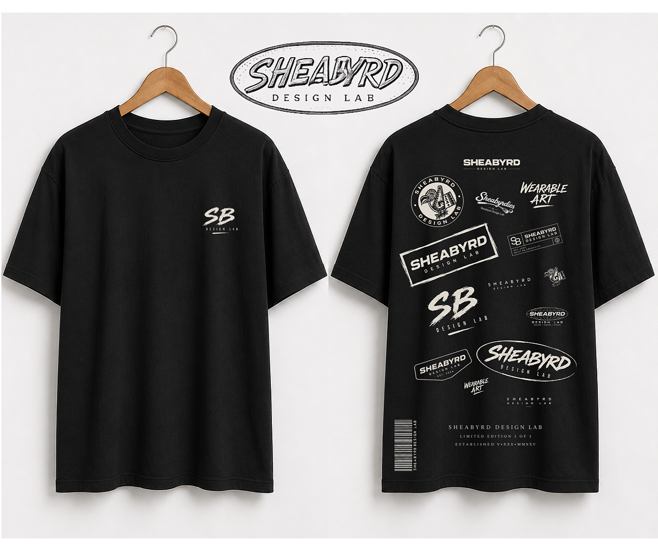 SHEABYRD LOGO COLLAGE GRAPHIC T