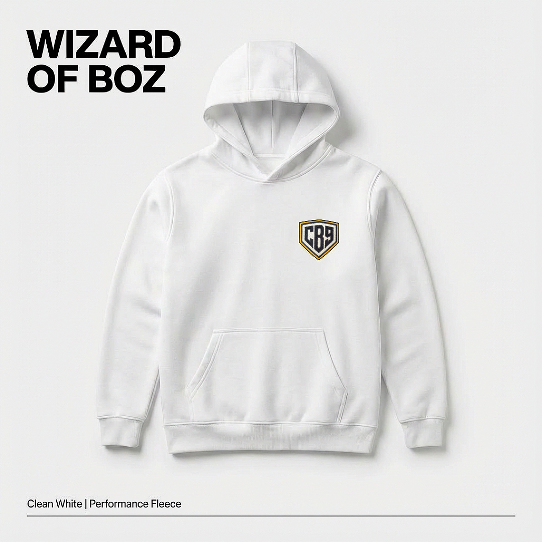 CB9 WHITE HOODIE