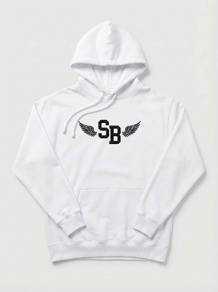 SHEABYRD FLIGHT SERIES WHITE HOODIE