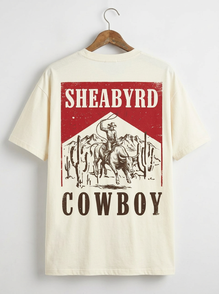 SHEABYRD “Cowboy” Heavyweight Graphic Tee