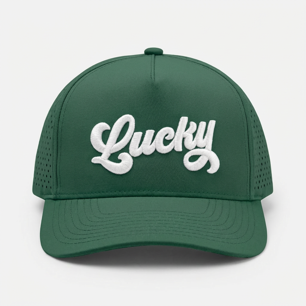 GOLF HAT WHITE ON GREEN.png