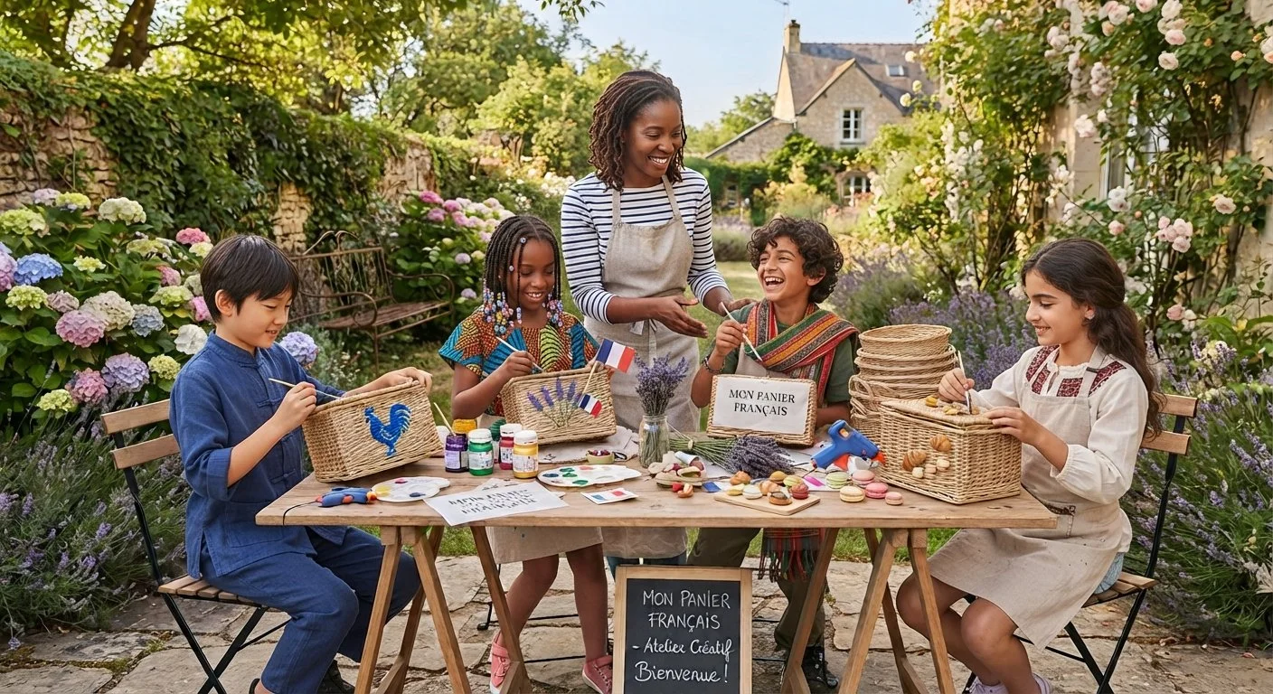 Mon Panier Français - Paint & decorate a basket