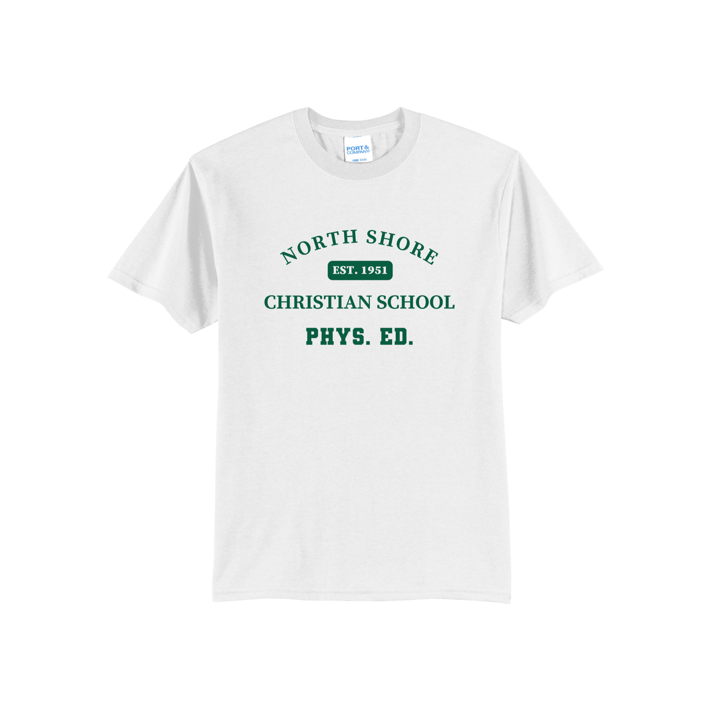 NSCS ADULT PE UNIFORM T-SHIRT - WHITE