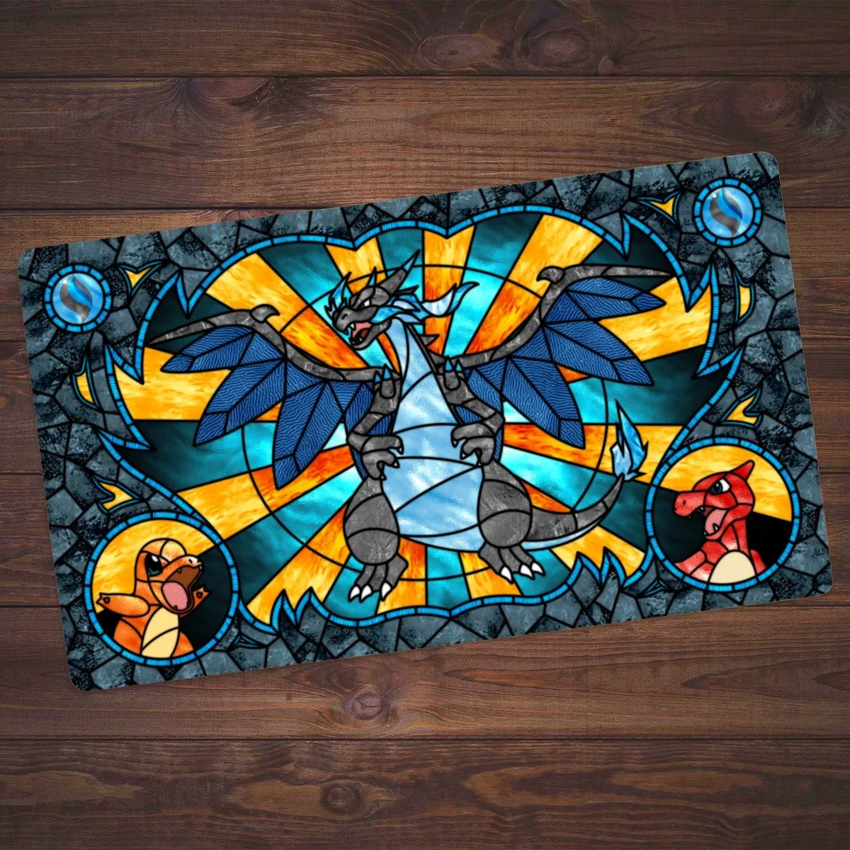 Mega Charizard Stained-Glass Playmat