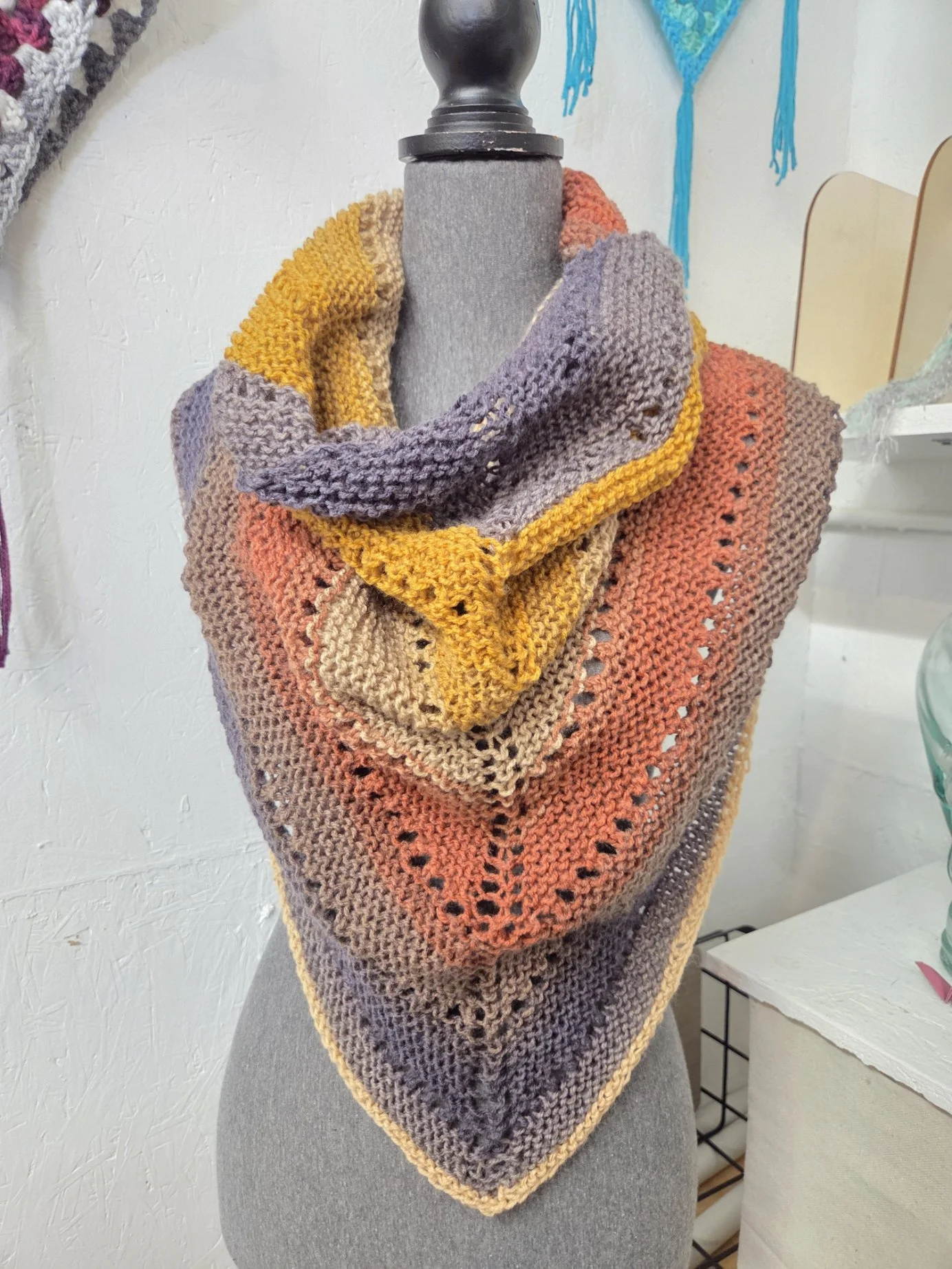 Triangle Scarf, Knit
