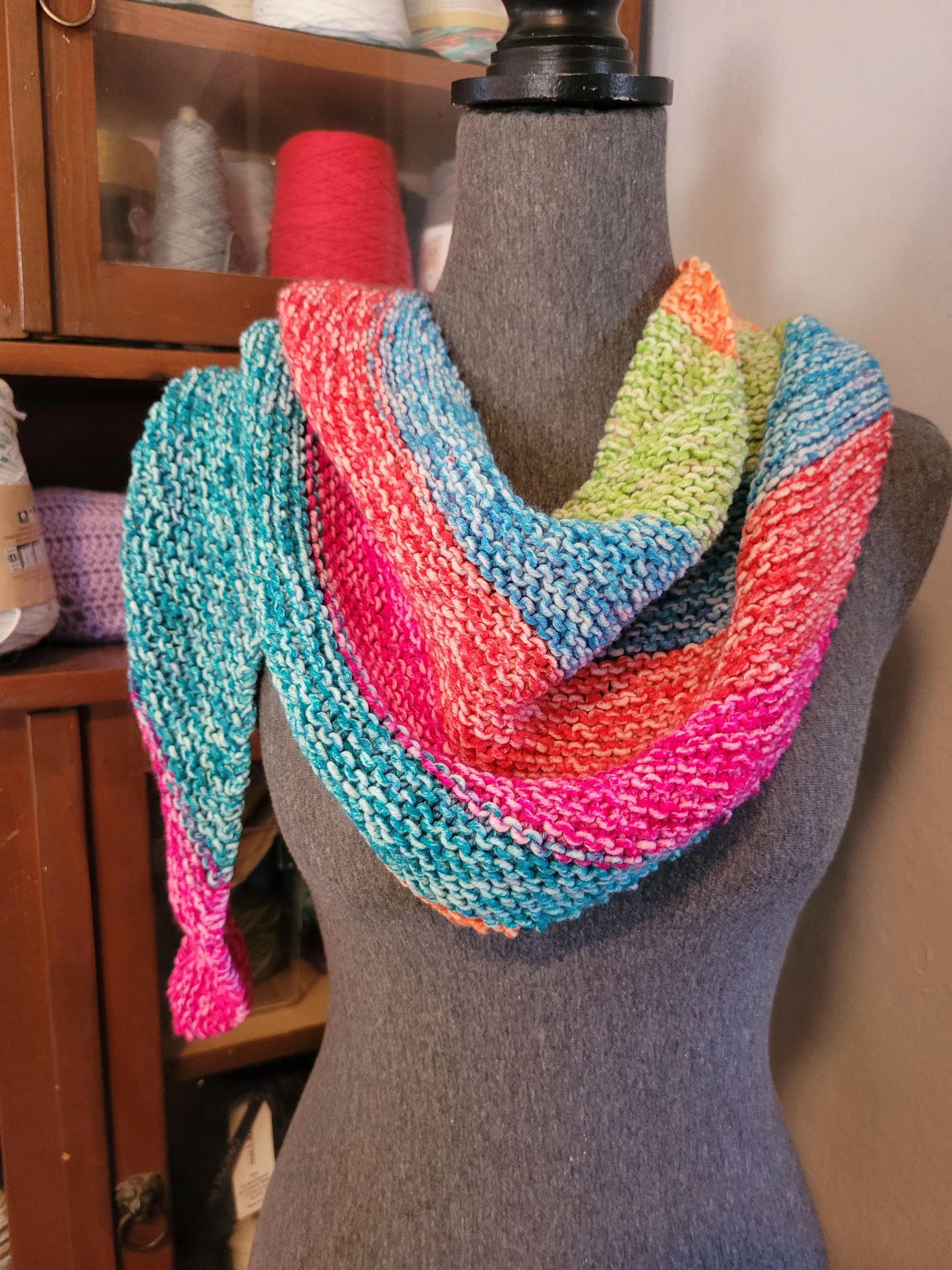 Knit Scarf - Asymetrical
