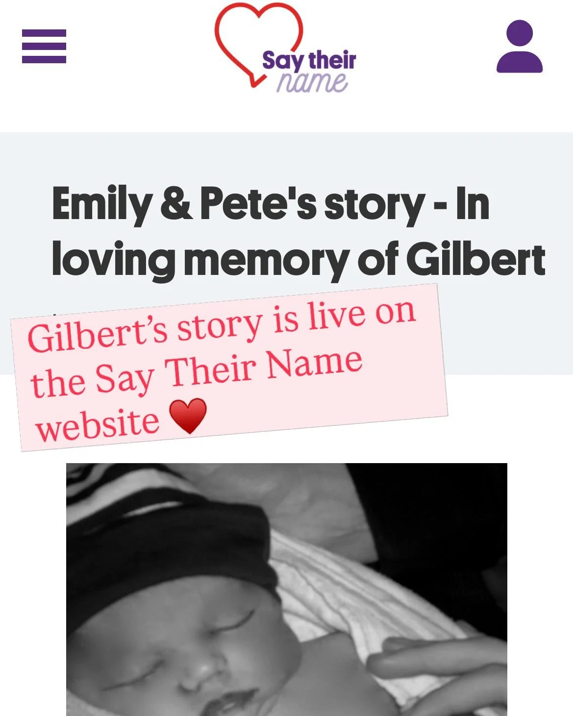 Say Their Name Day on March 25th 📆. It&rsquo;s a special day run by Red Nose to raise awareness of pregnancy, infant and child loss. 

It&rsquo;s been over six months since I launched my book, &ldquo;Gilbert&rsquo;s Cake&rdquo;, and it&rsquo;s wonde