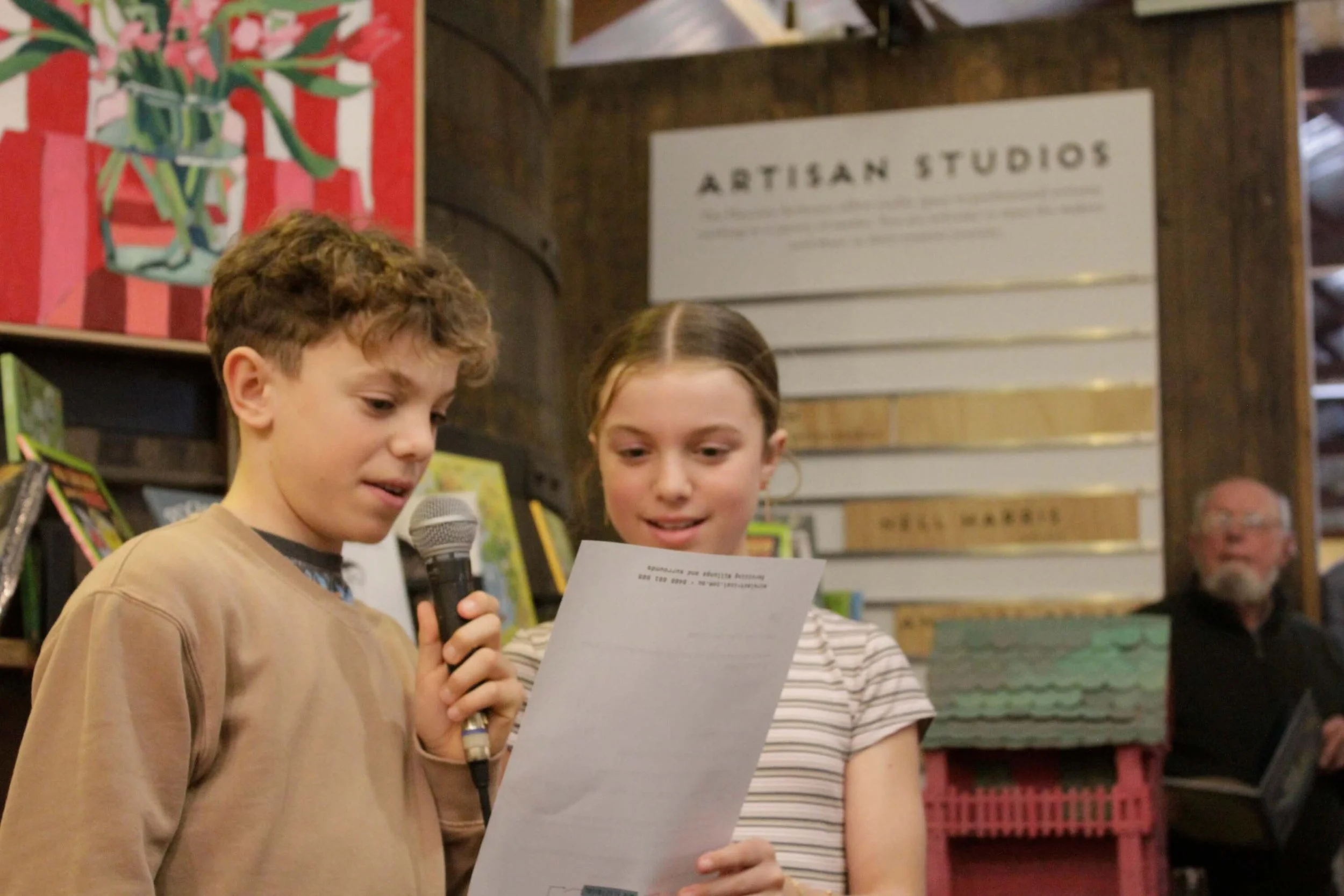 Gilbert's Cake Book Launch with Gilbert's younger siblings Flynn and Harriet.jpeg