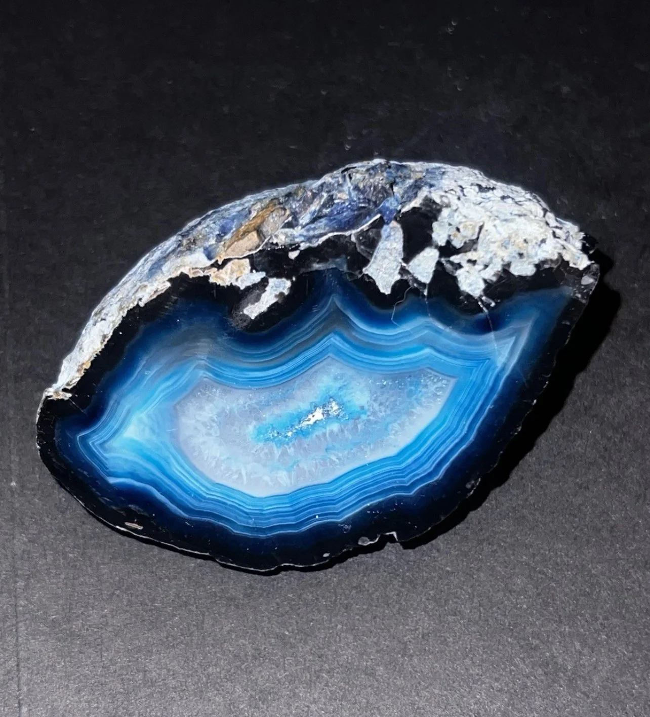 💎 Blue Lace Agate Slice – 7.9 oz | Stunning Natural Banding