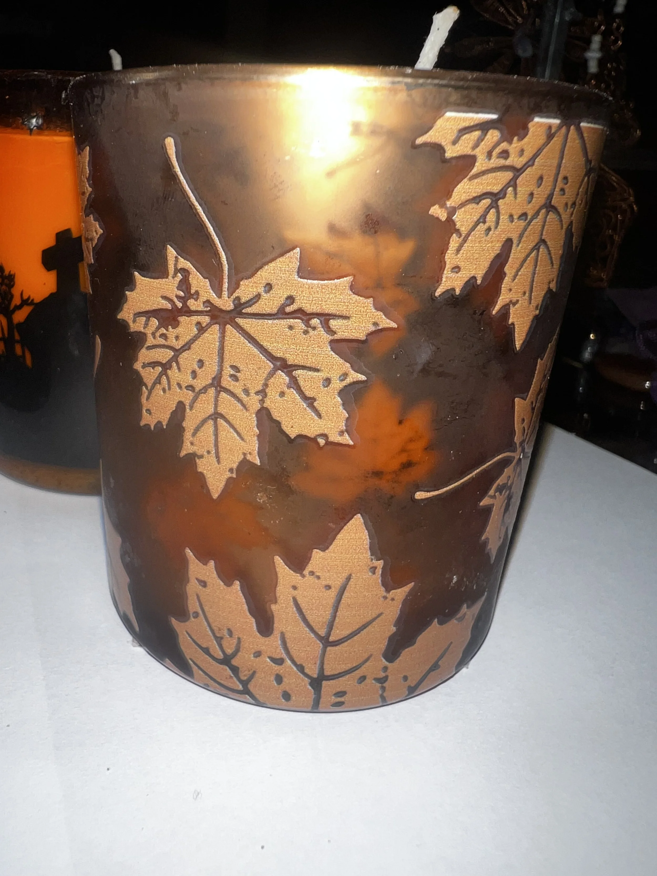 Harvest Glow – Fall Spice Candle (Fall Glass)