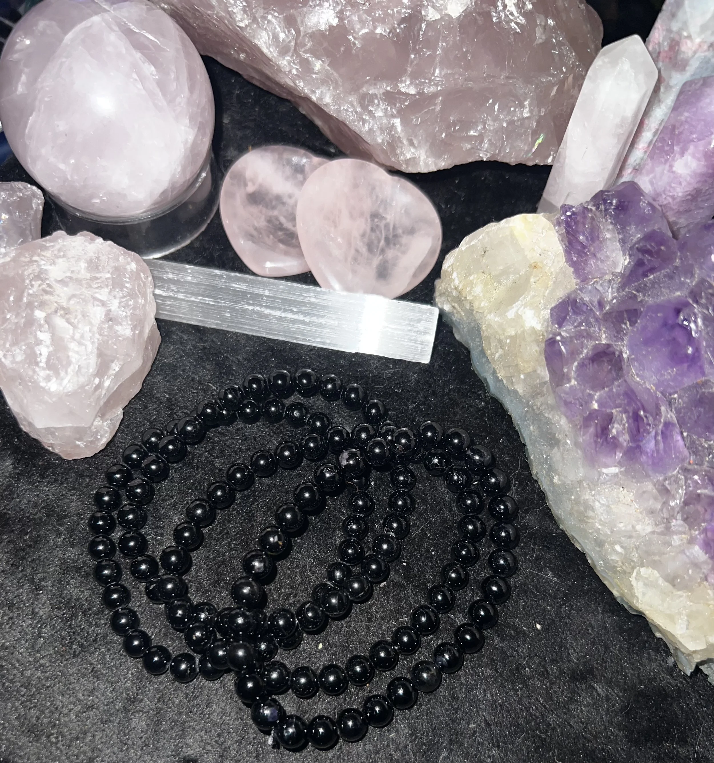 Shadow Shield Obsidian Bracelet  Unisex | Stretch Fit | Protection & Grounding Energy