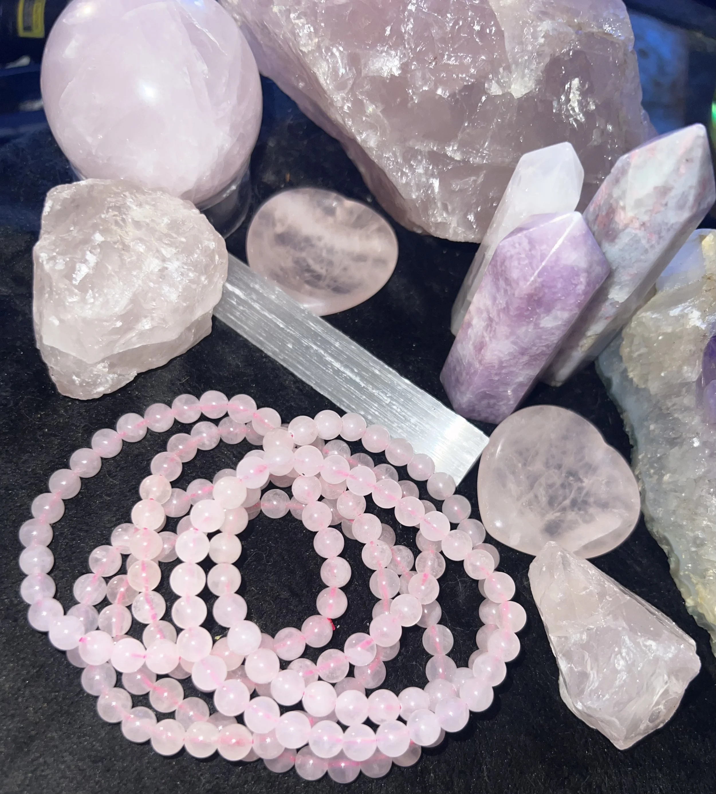 Natural 8mm Rose Quartz Stretch Bracelet - Unisex Beaded Bracelet for Love & Emotional Healing.