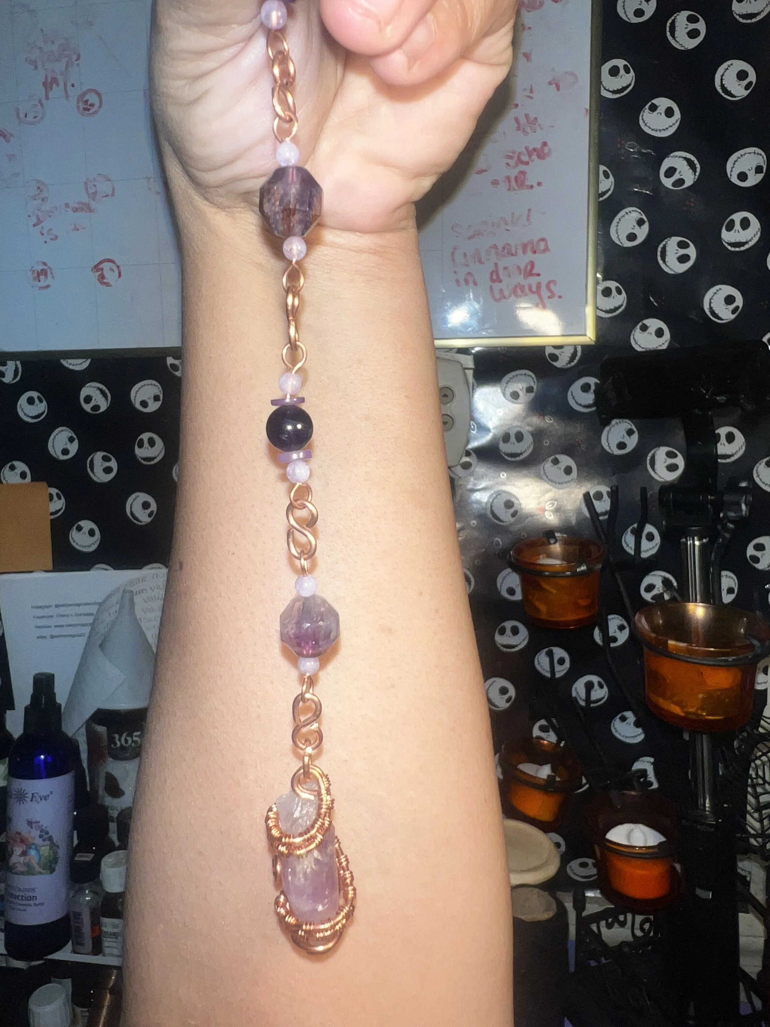 Amethyst shard pendulum