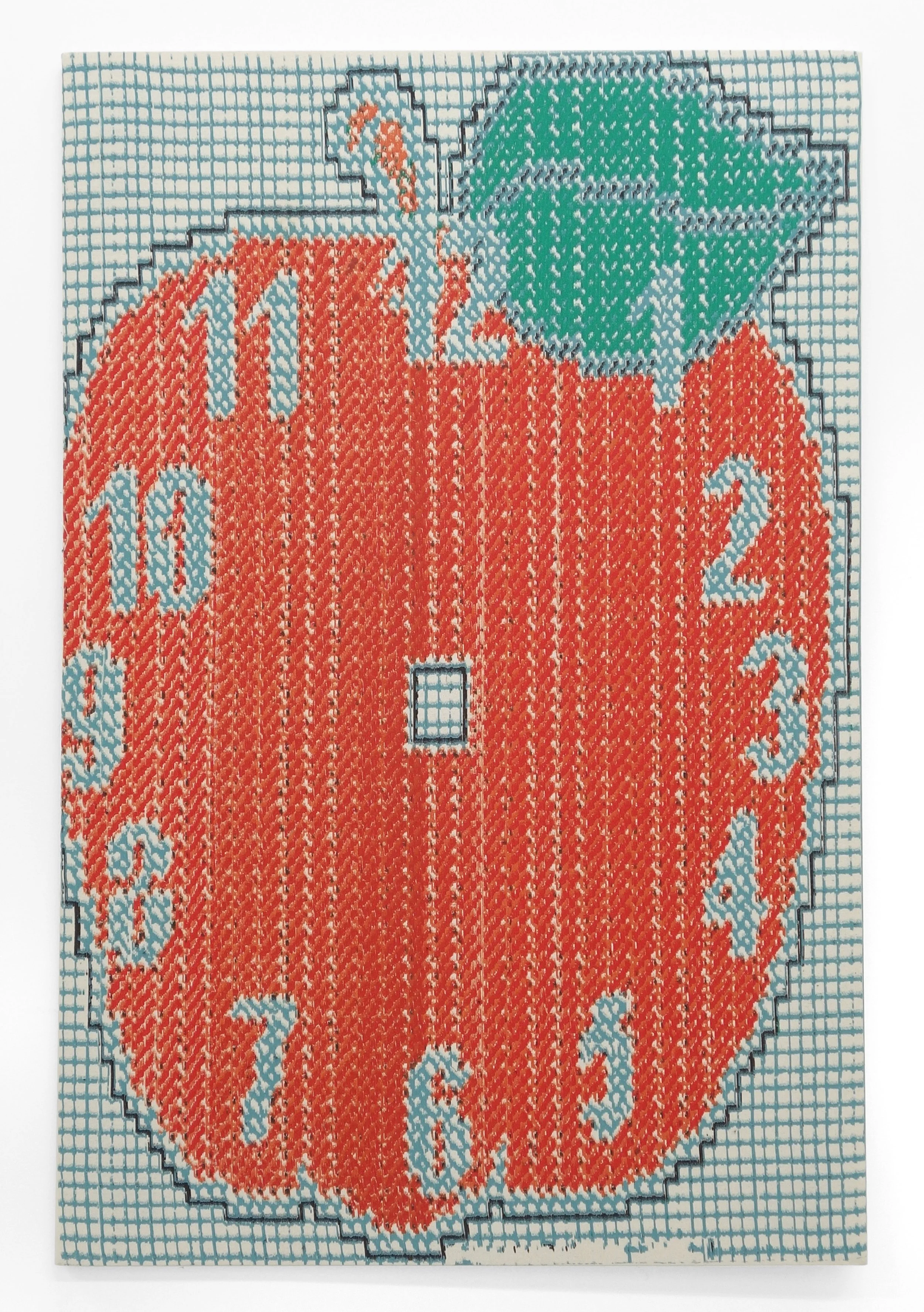 Paper Clock • 48” x 33” • Acrylic on canvas • 2018