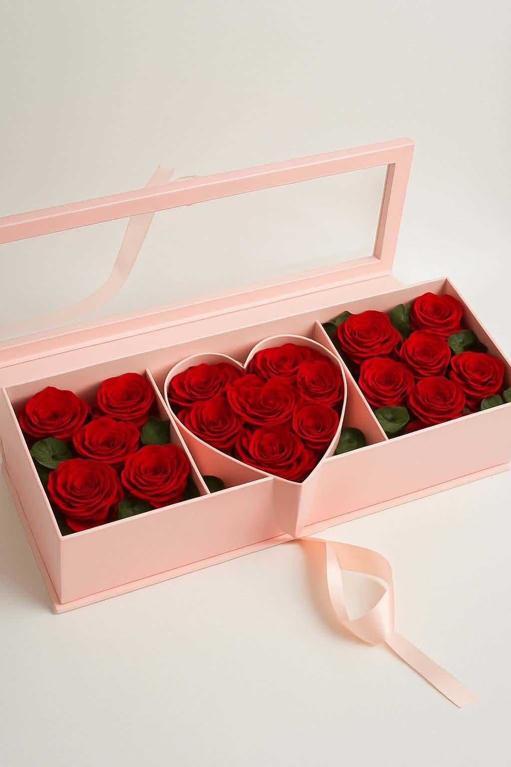Heart Box Rose Arrangement