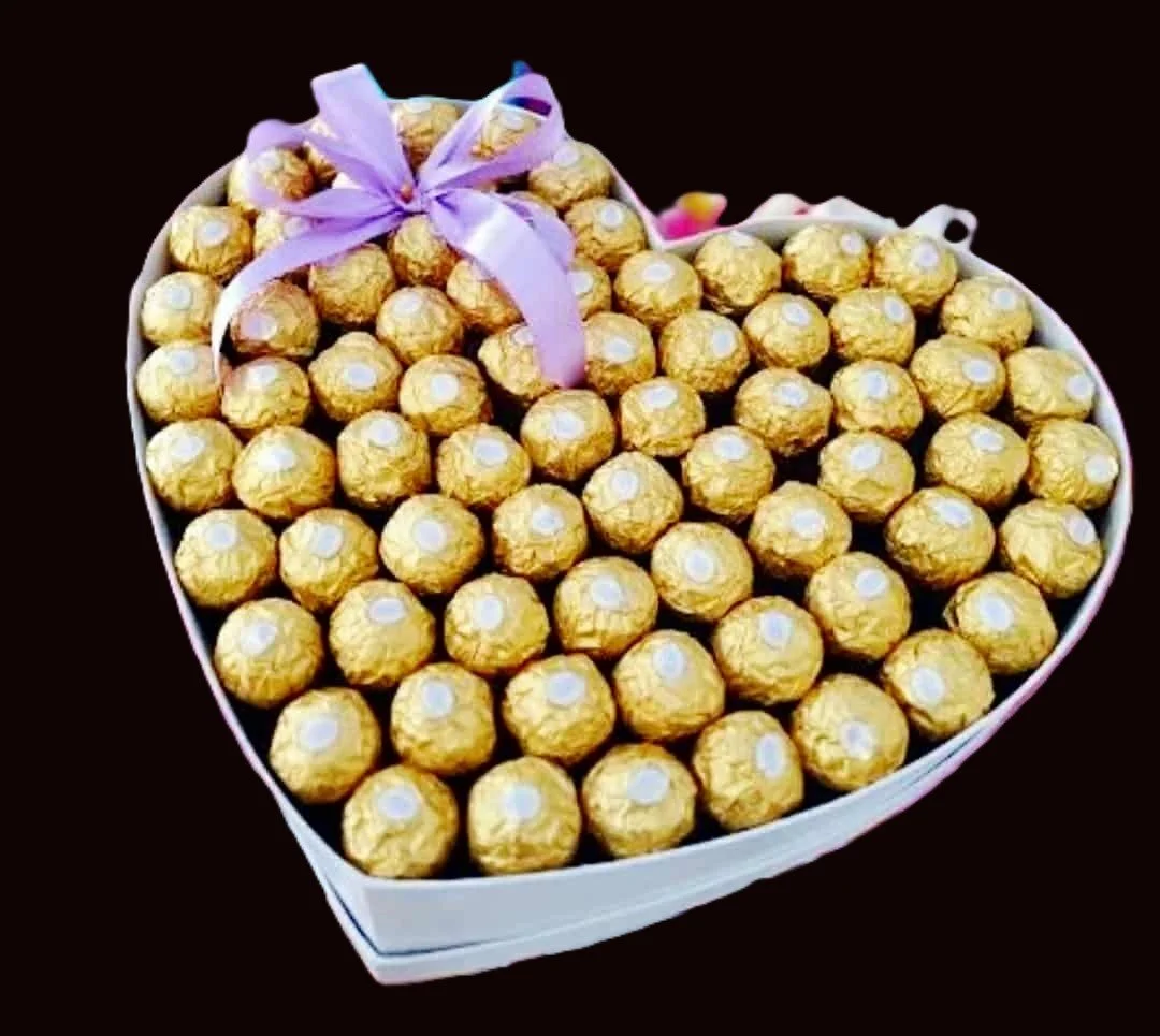 Heart Box of Golden Chocolates