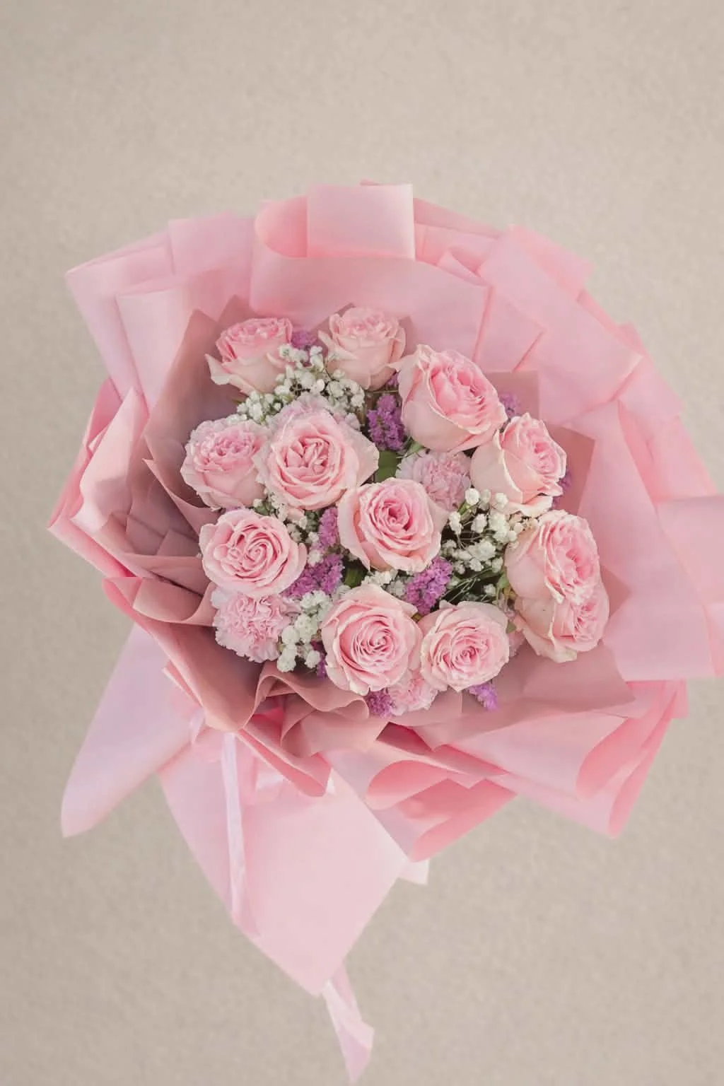 Blushing Elegance Flower Bouquet