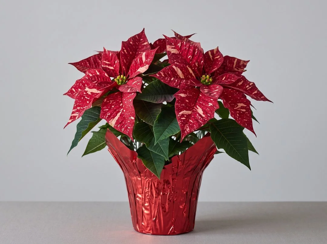 Jingle Bells Red Speckled Poinsettia – 4" or 6" Pot | Christmas Pre-Order