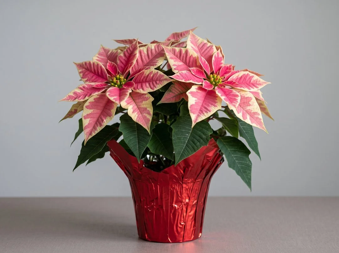 Marble Pink Poinsettia – 4" or 6" Pot | Christmas Pre-Order