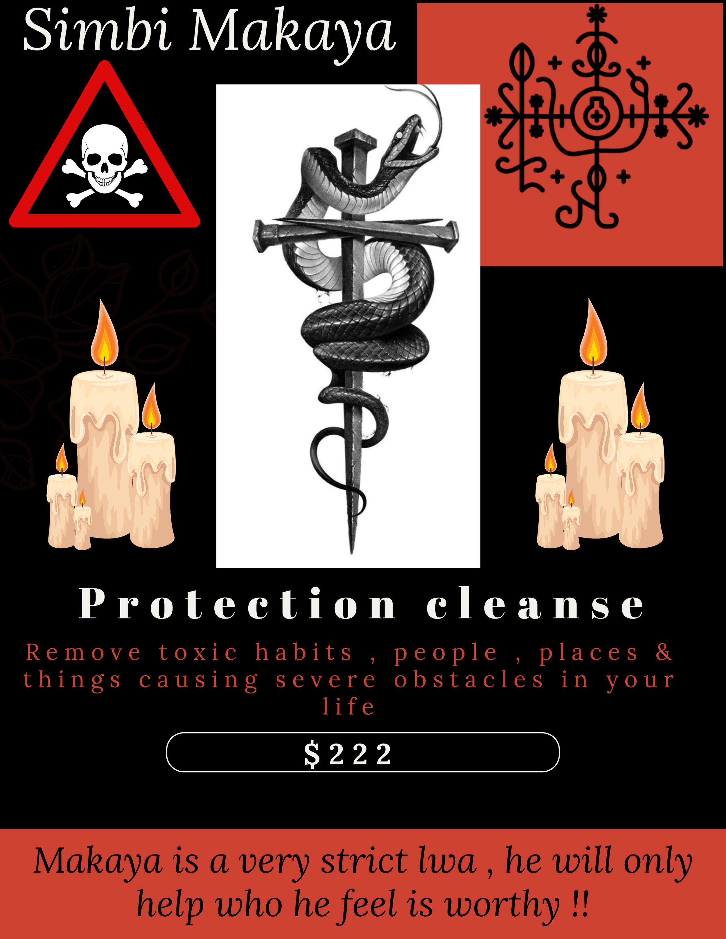 Simbi Makaya protection cleanse -vodou