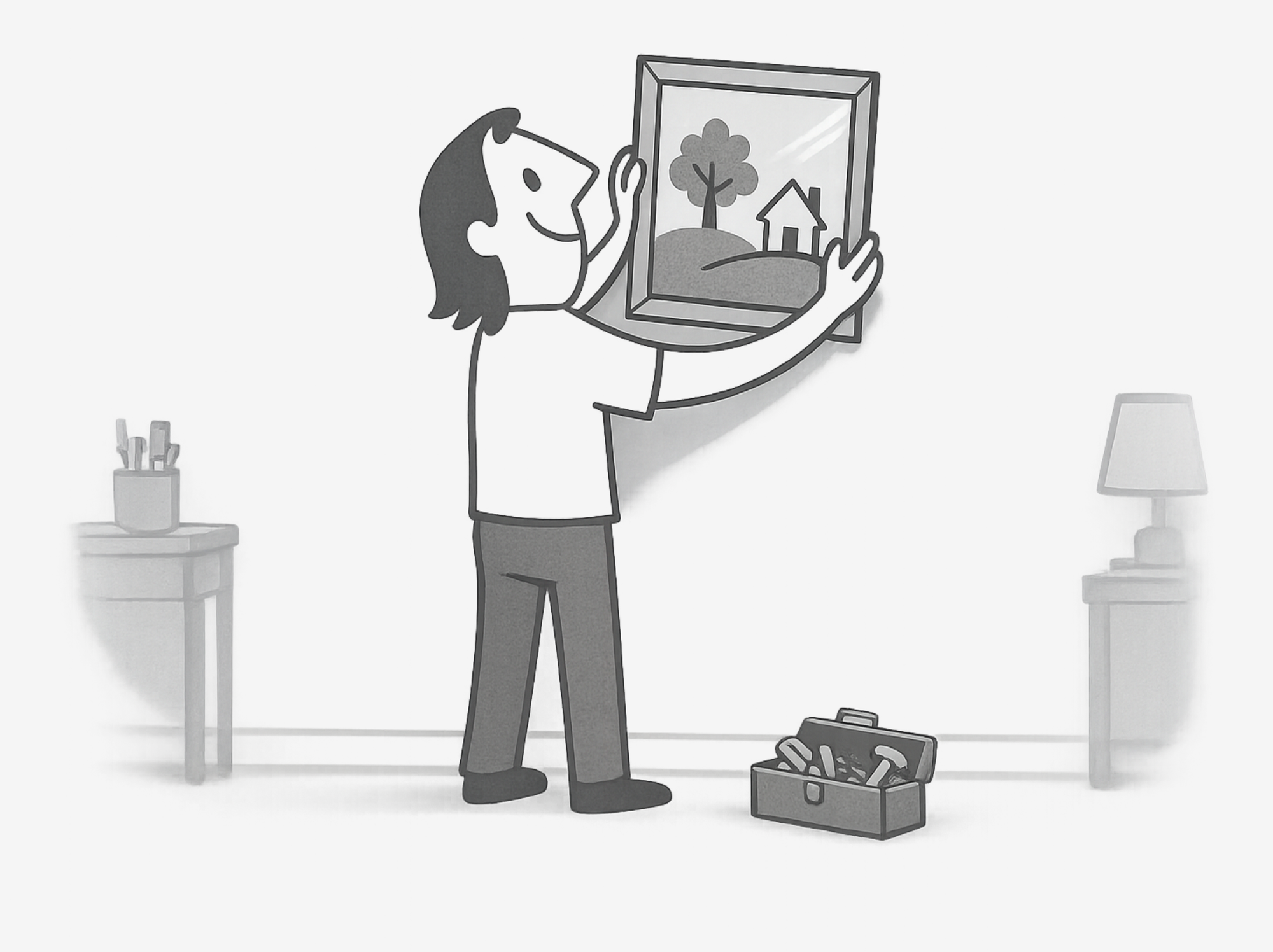 an art handler engaged in art installation. art techs a critical to safe art installation.