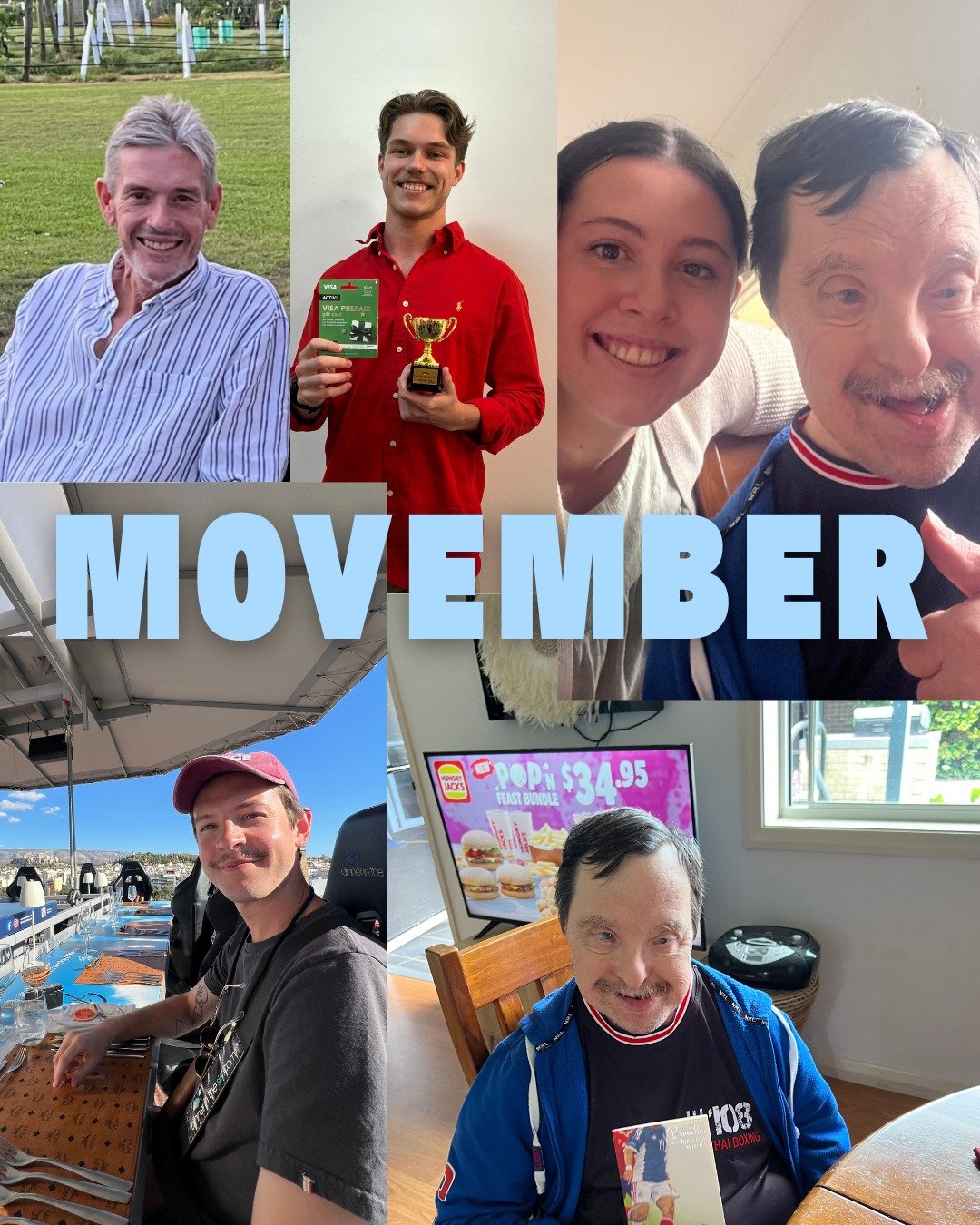 The mos are out this Movember! 💙

We&rsquo;re raising awareness for men&rsquo;s mental health and wellbeing because support starts with a conversation. 

Grow a mo, start a convo, make a difference. ⛅️

#movember #menshealth #NDIScommunity #mentalhe