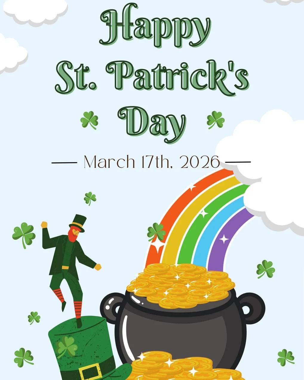 Happy St Patrick&rsquo;s Day ☘️ 

Wishing everyone a little luck and a lot of joy today 💚🌈

#stpatricksday #luckyday #spreadjoy #community #celebration #cloudcarecoordination #ndis #supportcoordination #disabilitysupport #communityconnection #inclu