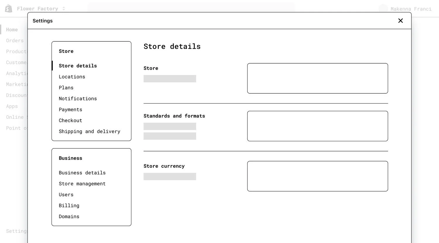 Organization Settings Hierarchy and Wireframing