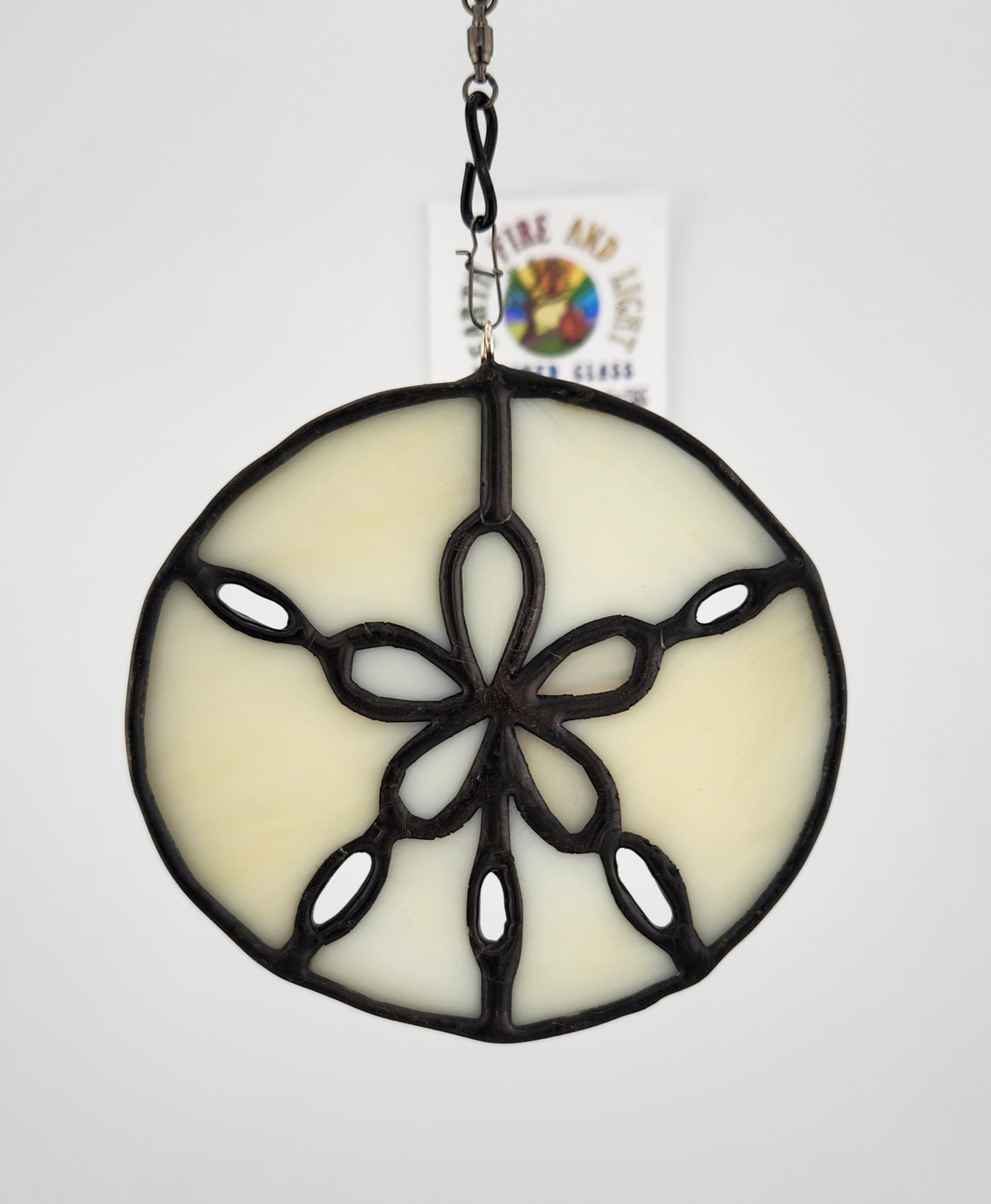 Stained glass sand dollar