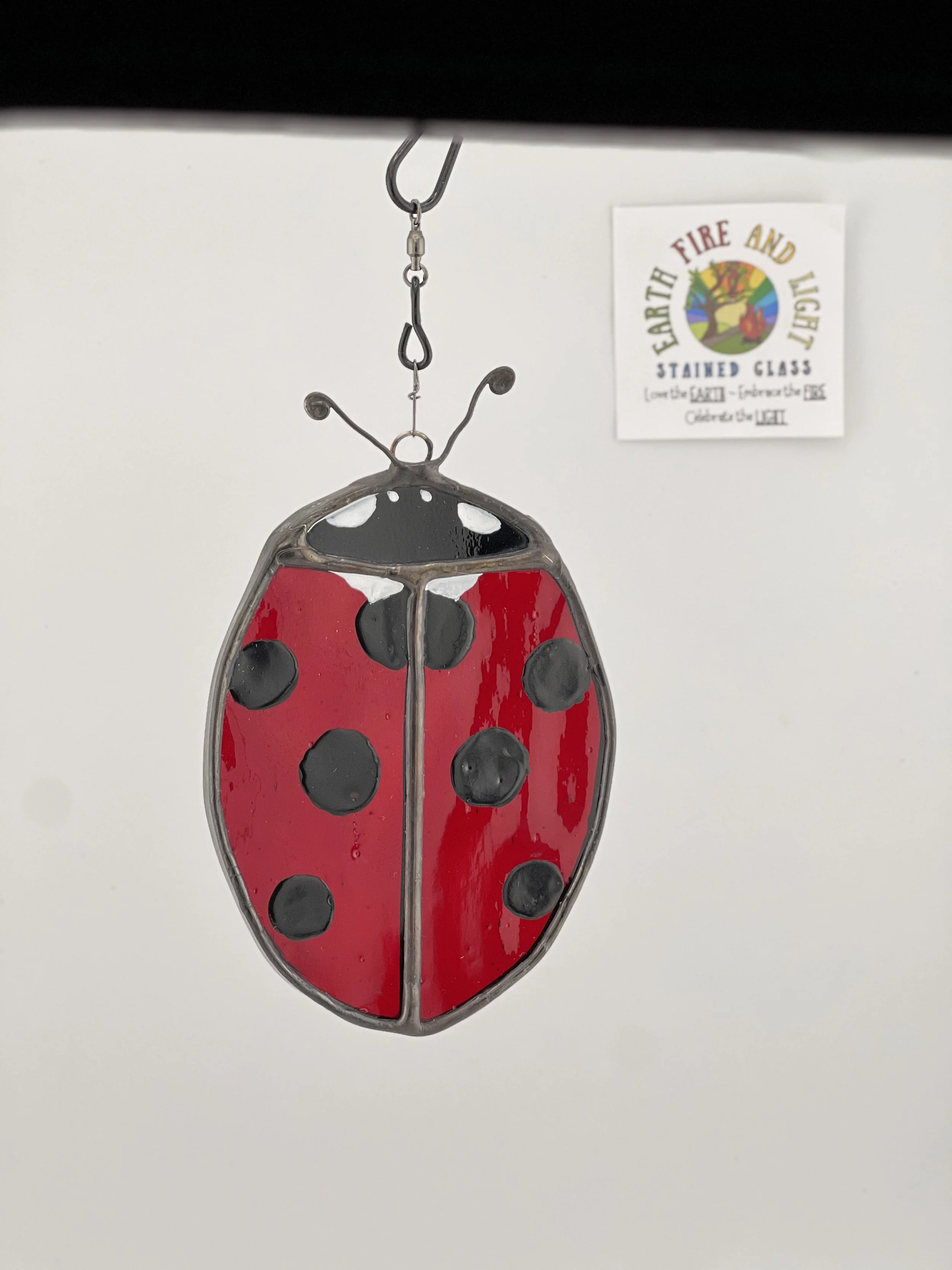 Stained glass lady bug