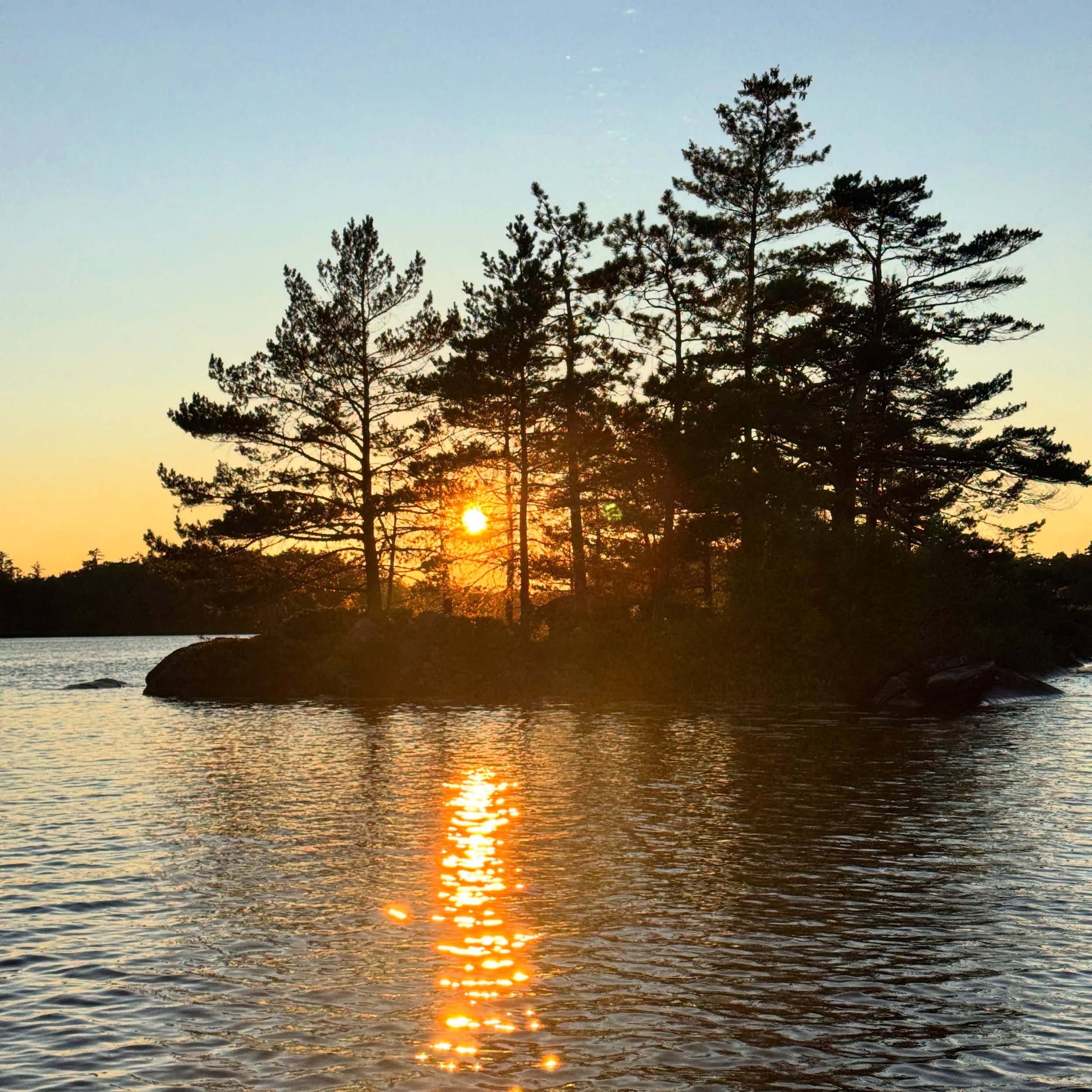A late-July sunset on Muldrew.