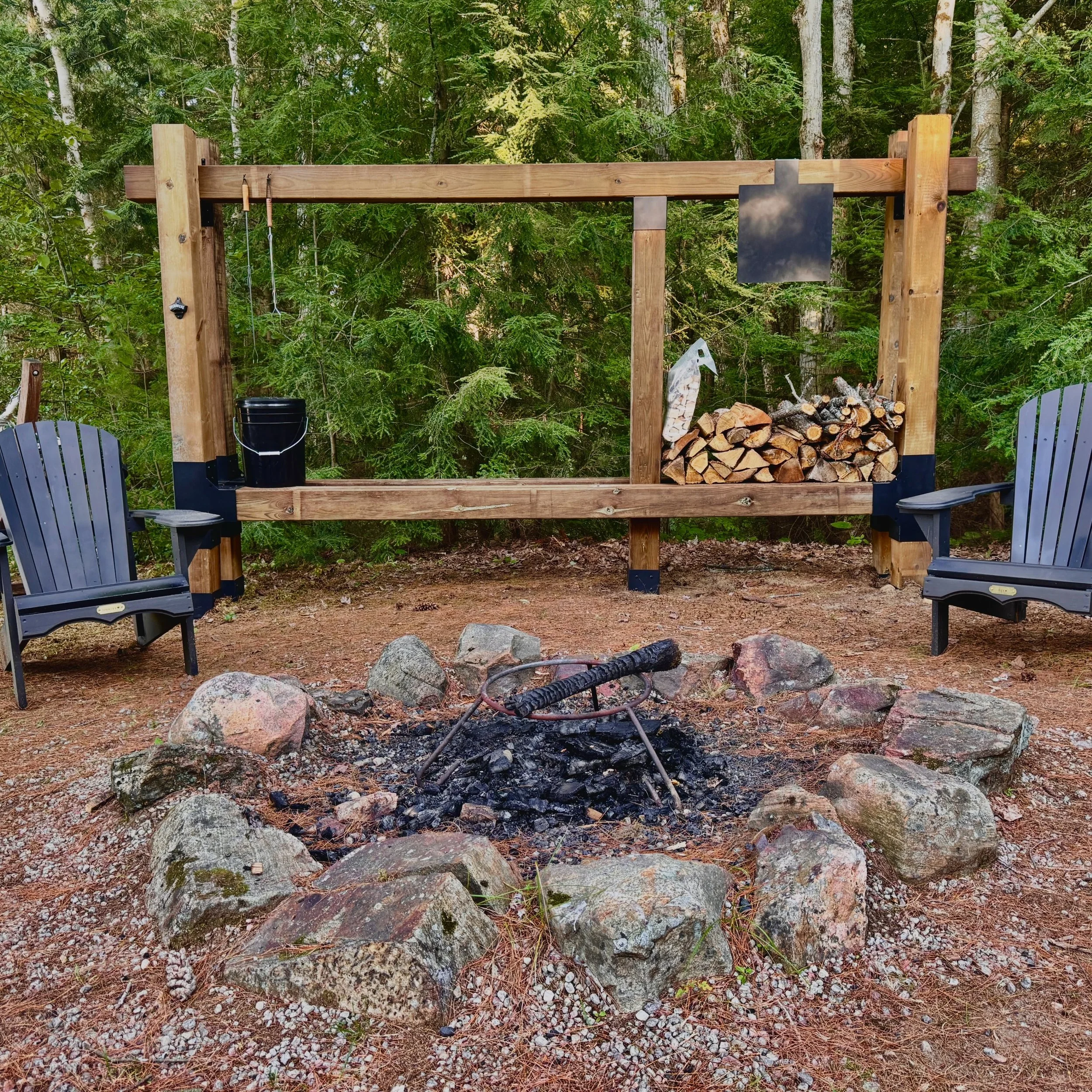 Fire pit area is getting a little glow up!