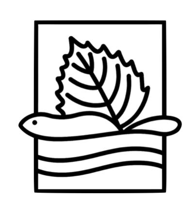 A drawing icon of the logo for the Aspen Valley Wildlife Sanctuary.