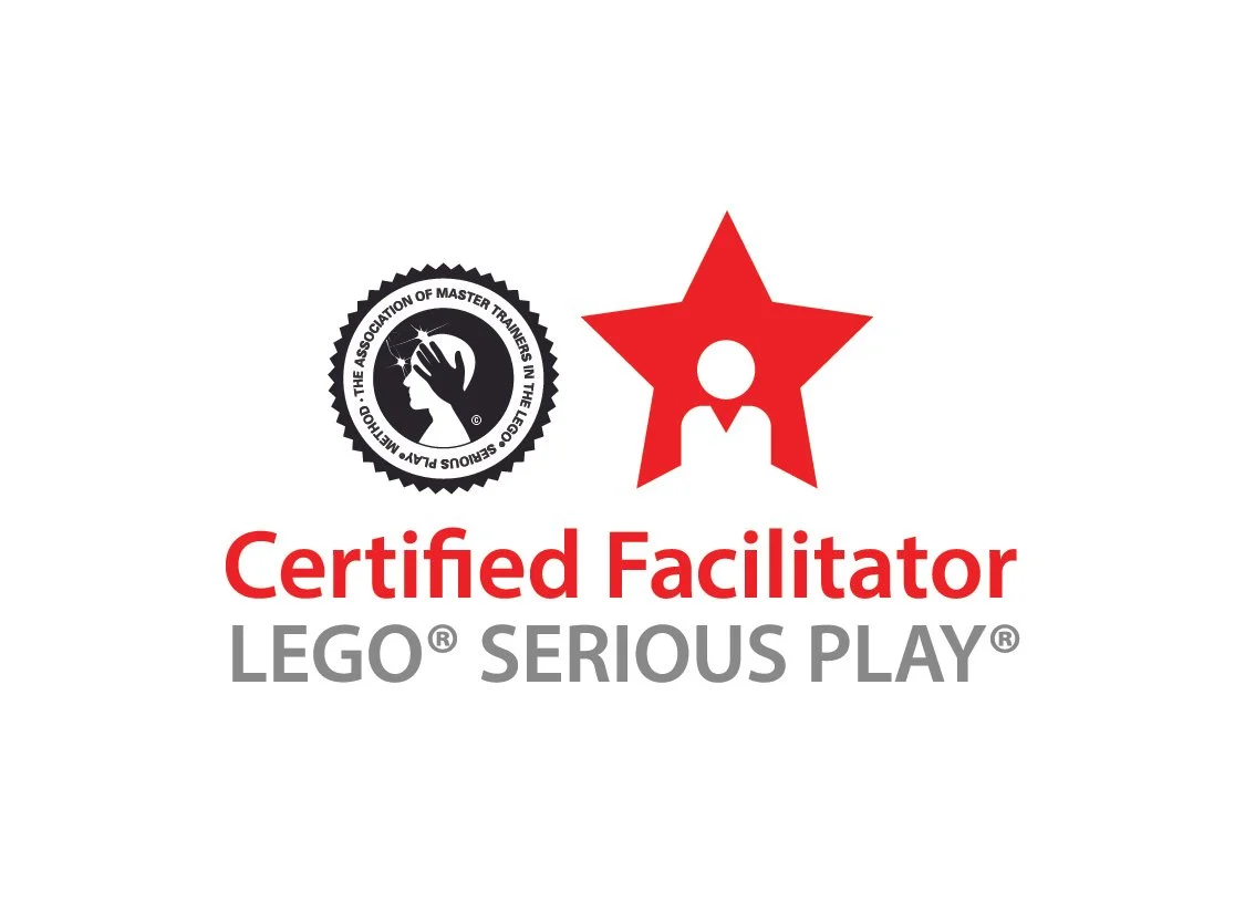 Certified LEGO Vinnustofur Serious Play Facilitator logo LEGO Serious Play.
