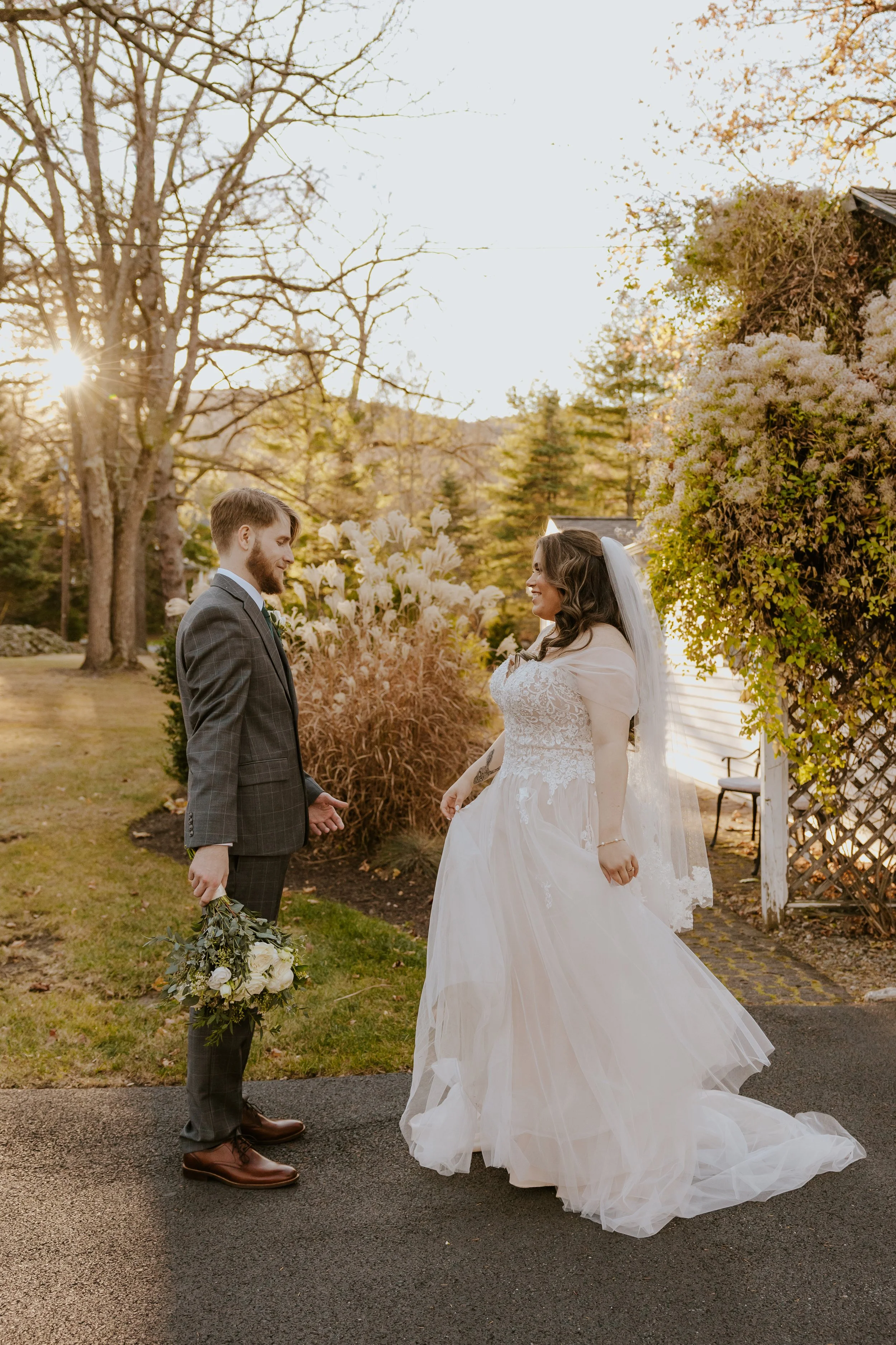 warm and true to tone image of a bride and groom taken by a New York wedding photographer
