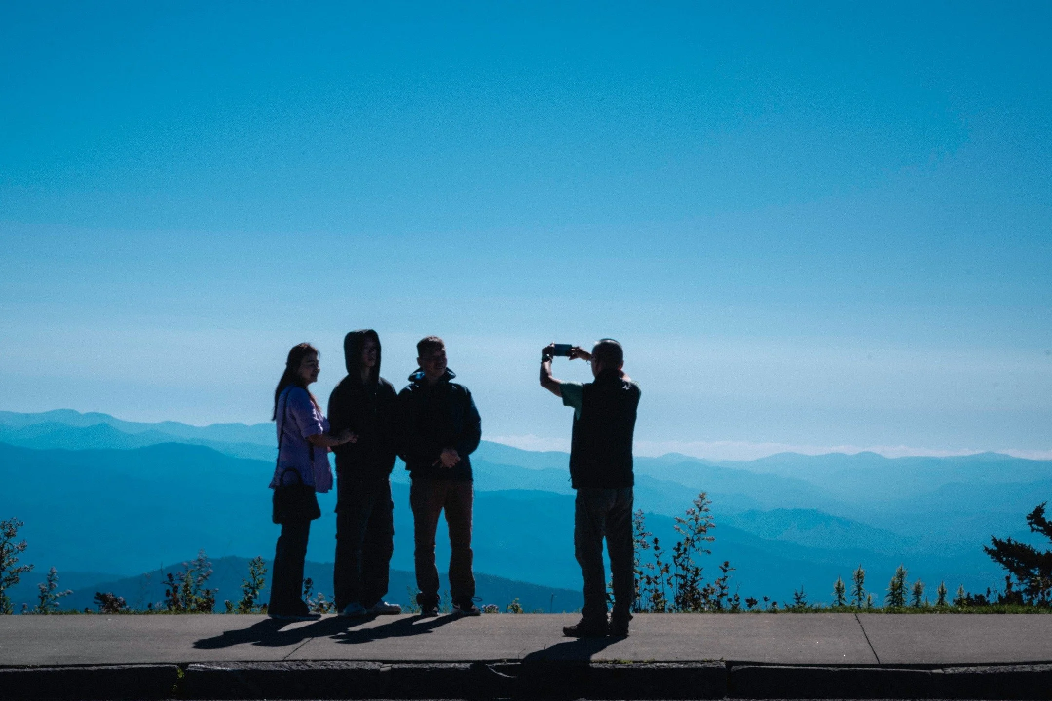 Scenes from a recent quick trip through the always beautiful Great Smoky Mountains National Park. The views from Kuwohi mountain (formerly Clingmans Dome) and along the park roads were picture-perfect.