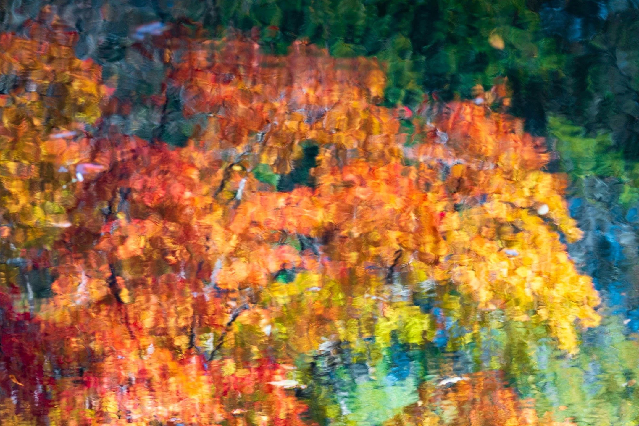 Autumn Reflections. Gibbs Gardens owner Jim Gibbs was inspired by Monet's garden at Giverny. I think Monet would approve.
