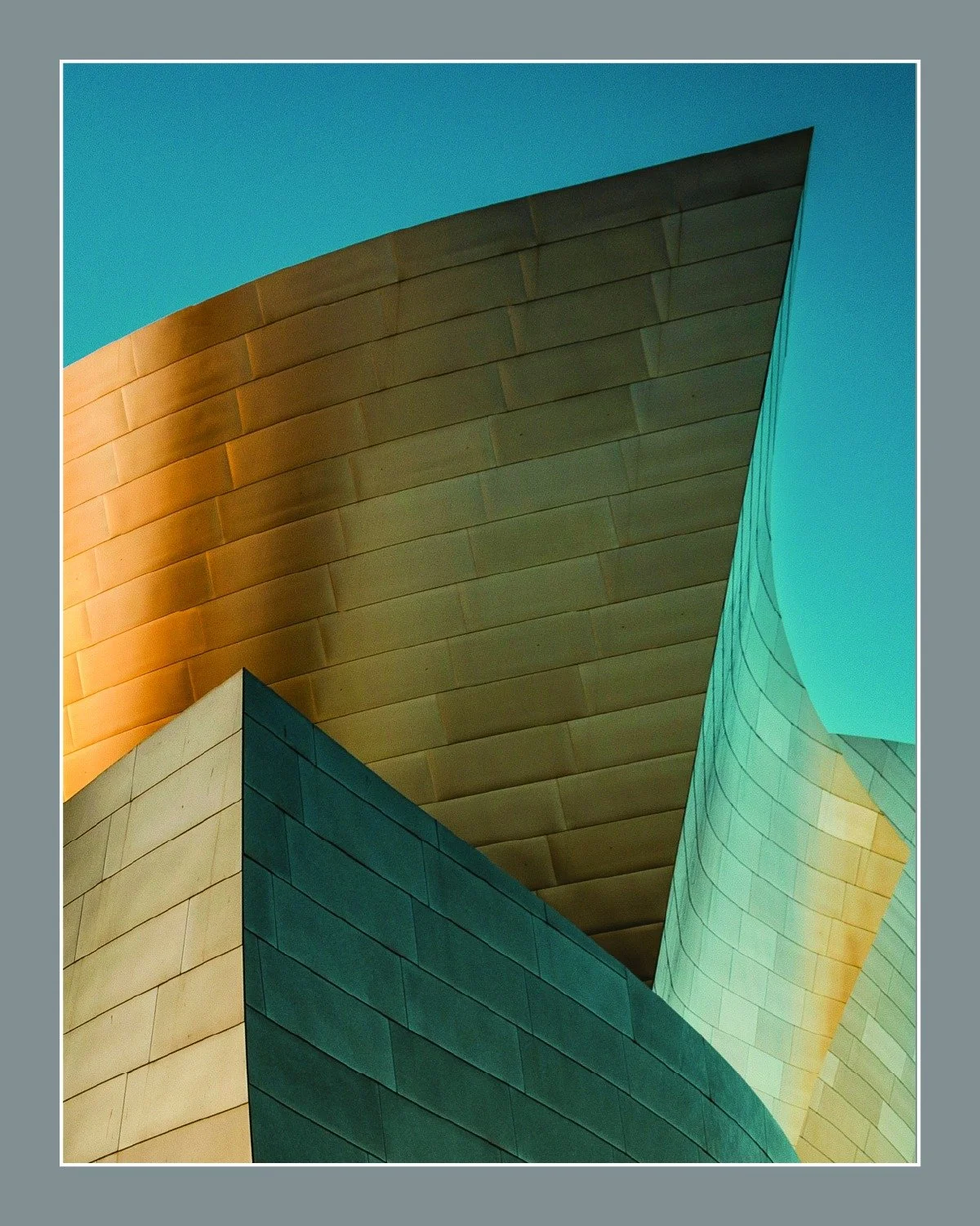 From the archive: While in Los Angeles on other business, I took some time to walk one evening over the Disney Concert Hall to see this place in person. I does not disappoint. Designed by Frank Gehry, the hall opened on October 23, 2003.