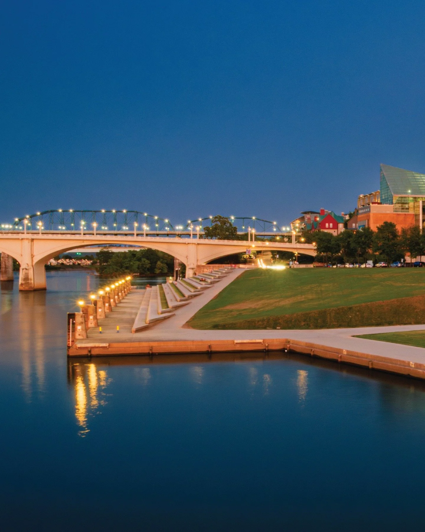 From the archive: Tennessee Aquarium overlooks the Tennessee River in Chattanooga, Tennessee.