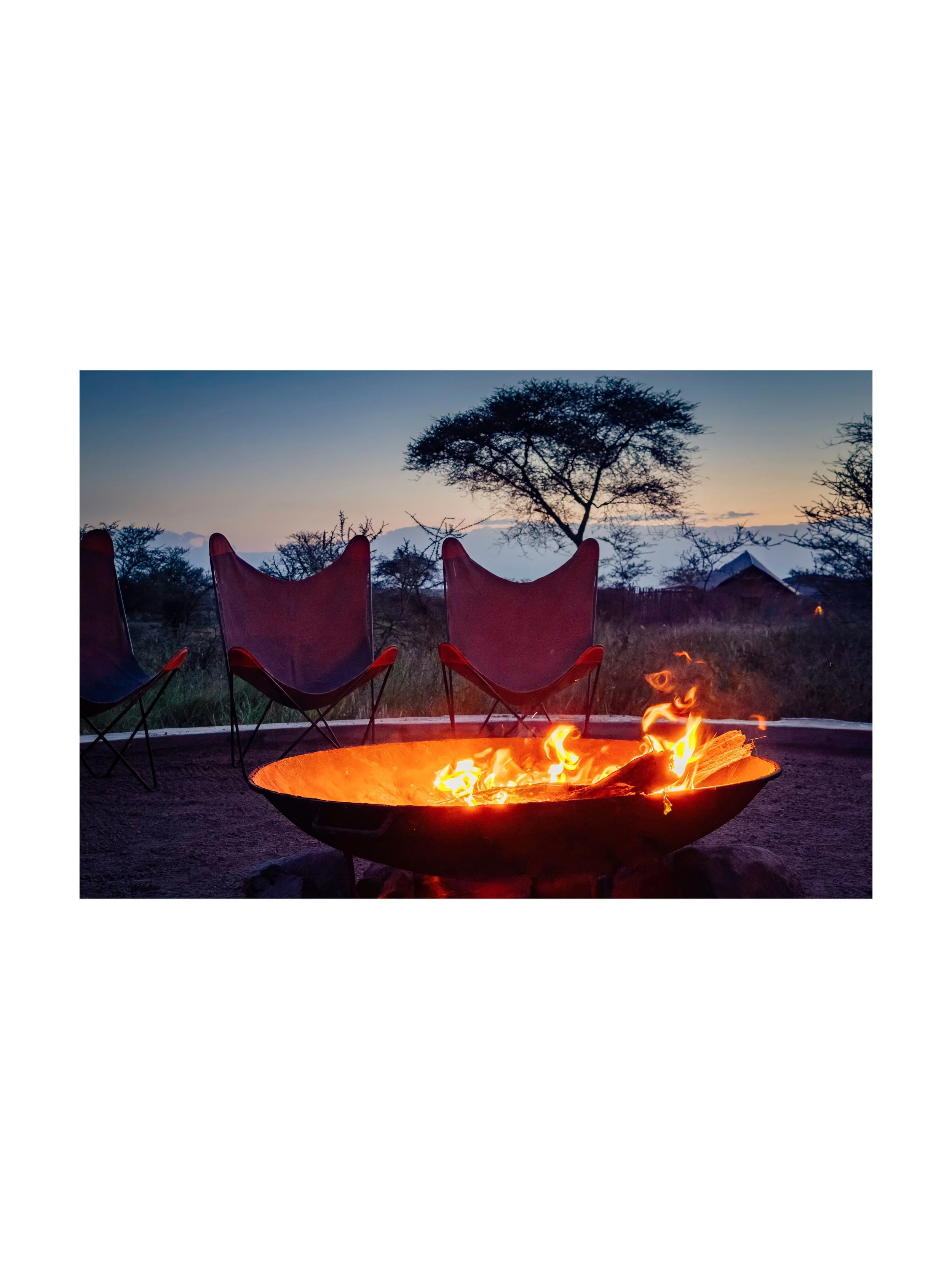 Sundown at the Lemala Nanyukie Lodge in the Serengeti. Such a lovely place with a fabulous staff.