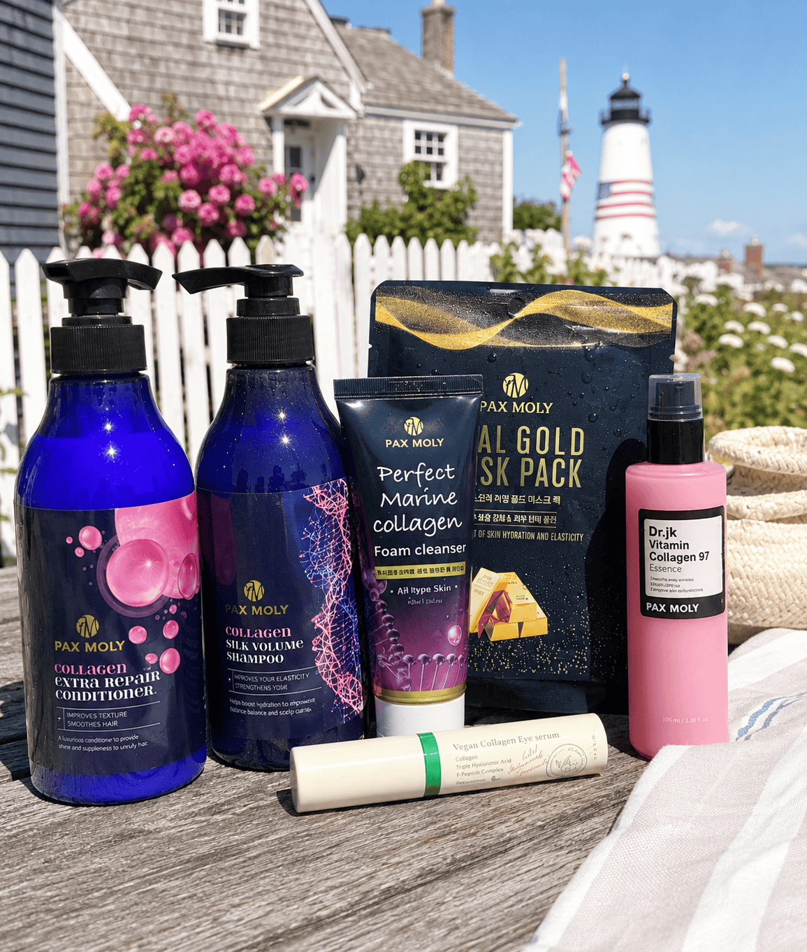 The Cisco Collagen Collection Coastal luxury, from your hair to your skin.