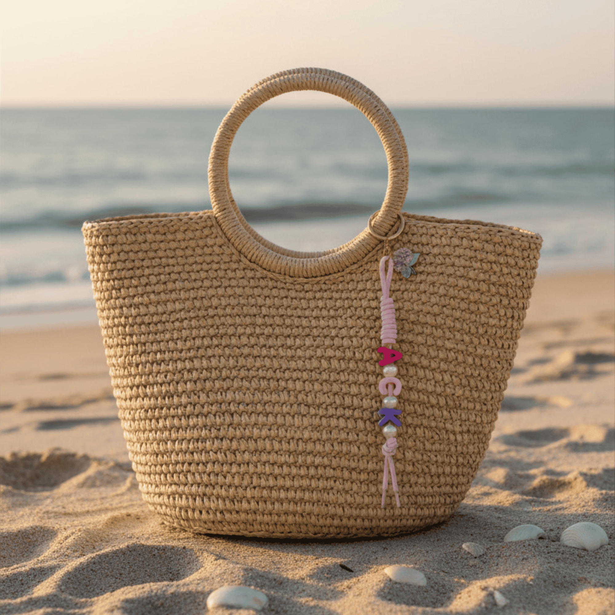 ACK Bag Charm, Pink