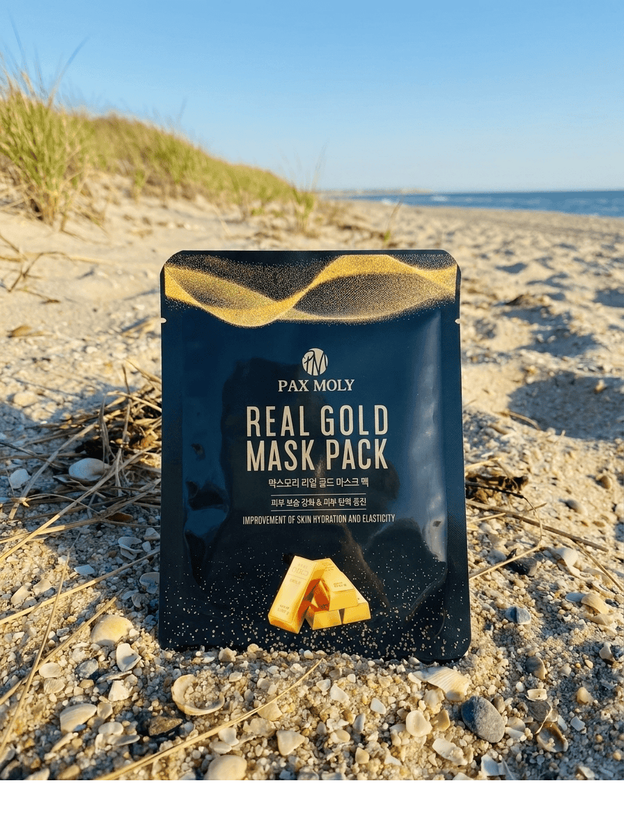 PAXMOLY Real Gold Mask | Radiance Boosting Korean Sheet Mask