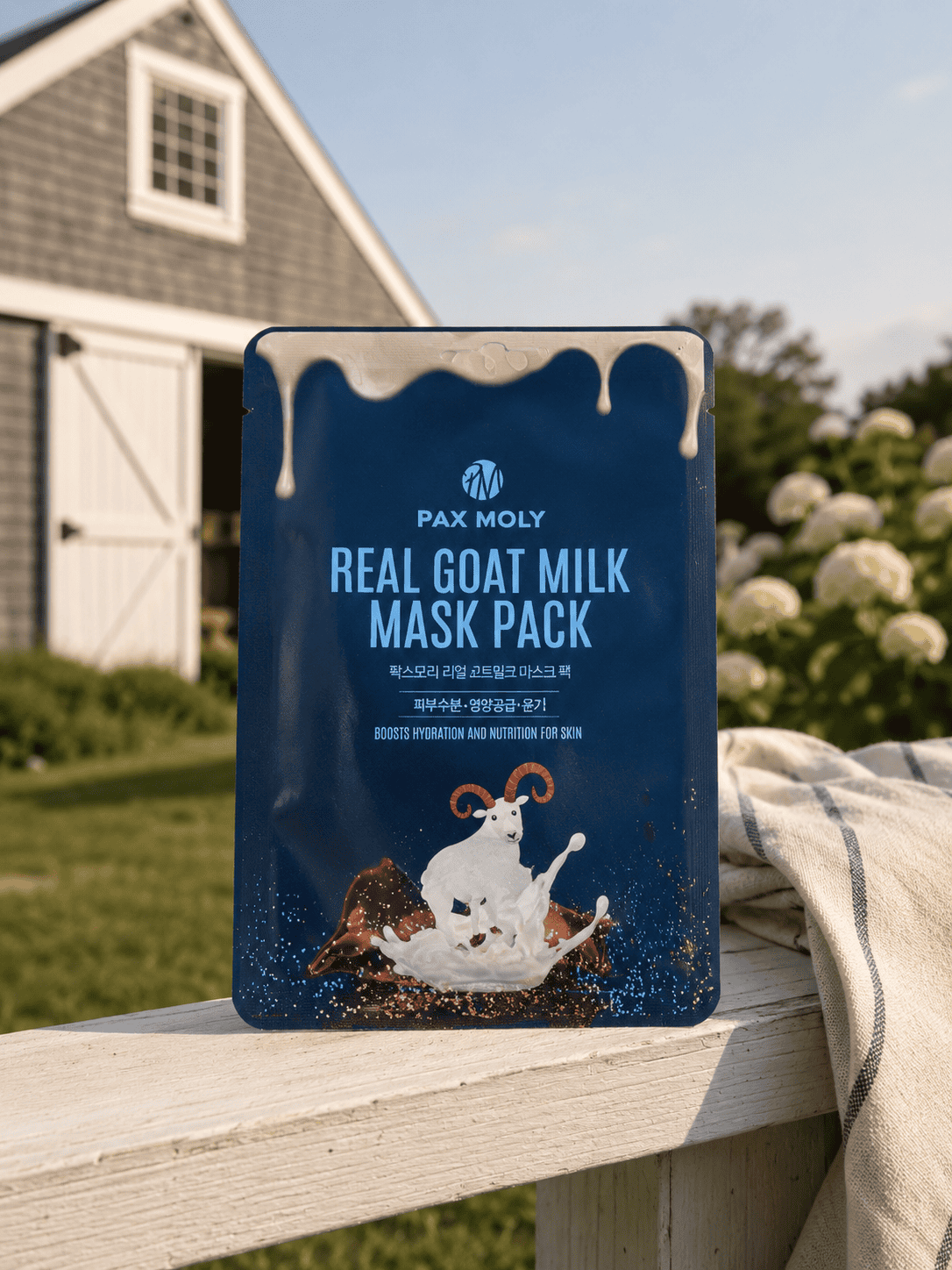 PAXMOLY Real Goat Milk Mask | Nourishing Korean Sheet Mask