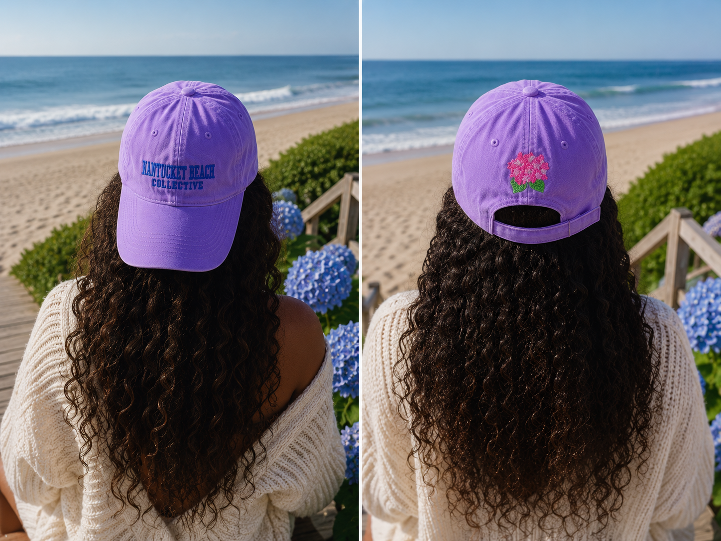 Nantucket Beauty Collective Hydrangea Hat | Nantucket Baseball Cap
