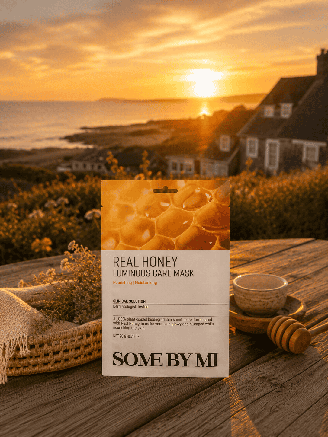 Some By Mi Real Honey Luminous Care Mask | Nourishing Korean Sheet Mask