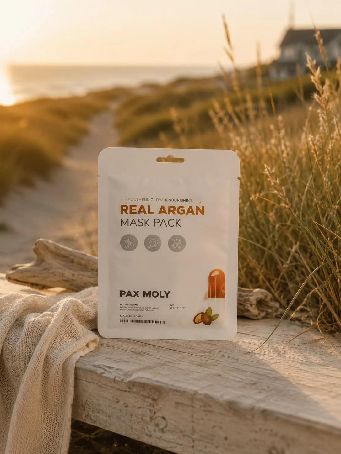 PAXMOLY Real Argan Mask | Hydrating Korean Sheet Mask
