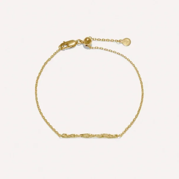 Yara Hammered Bar Adjustable Bracelet